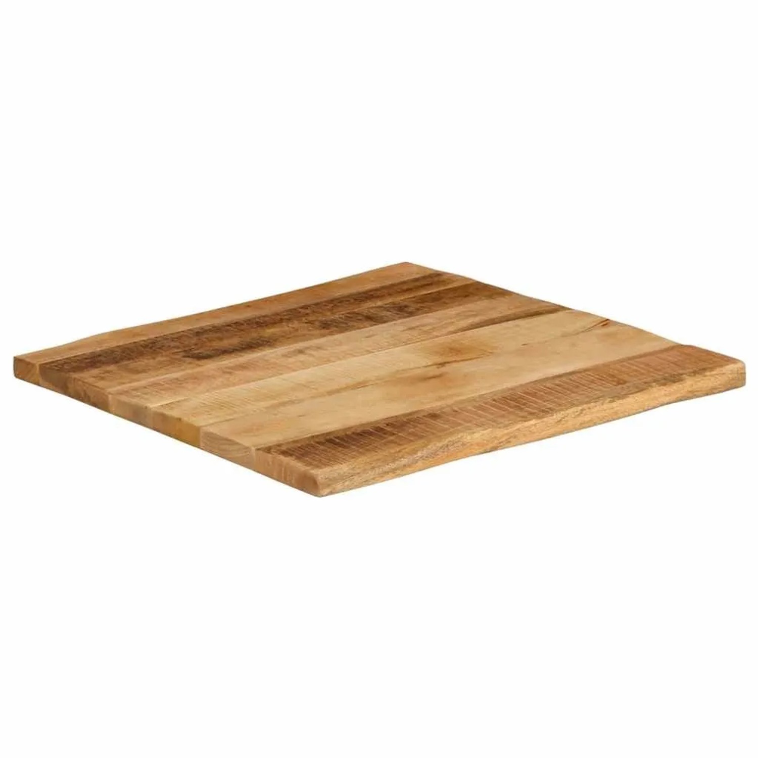 vidaXL Tischplatte mit Baumkante 40x40x3,8 cm Raues Mango Massivholz 370678