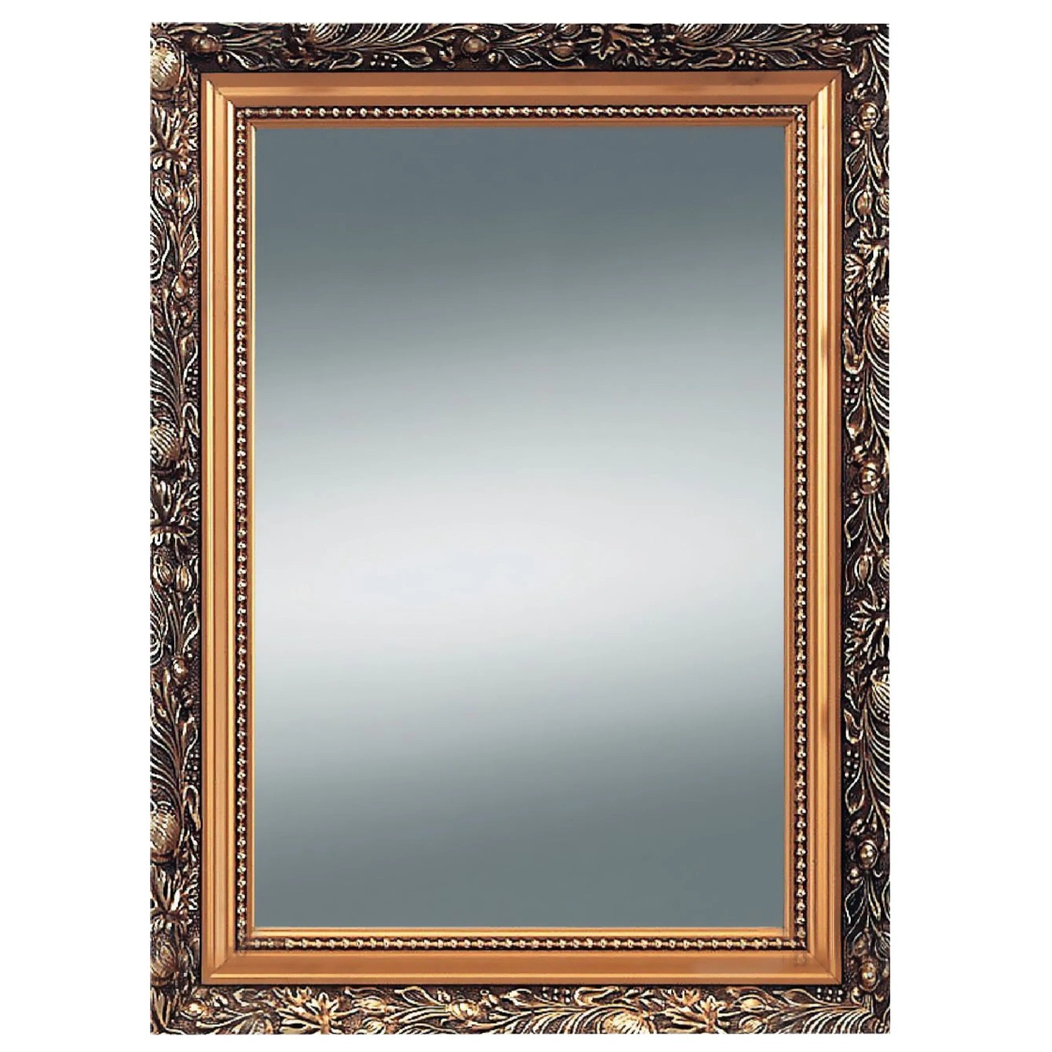 Kristall-Form Rahmenspiegel Verde 55 cm x 75 cm Goldfarben günstig online kaufen