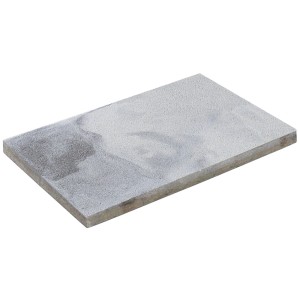 Diephaus Terrassenplatte Nano Tec, weiß-schwarz, 60x40x4 cm. Betonplatte mit Marmorierung.