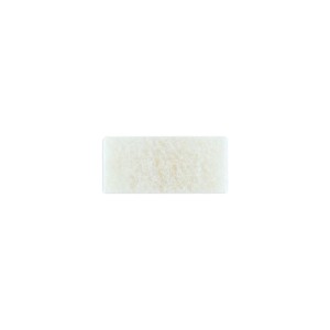 Weißes Woca Polierpad 250x115 mm für Holzböden, zur sanften Reinigung und zum Polieren.