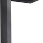 Gutta Rechteckvordach BS PLUS, Anthrazit, 160x90 cm, linke Seite. Modernes Haustürvordach mit LED.