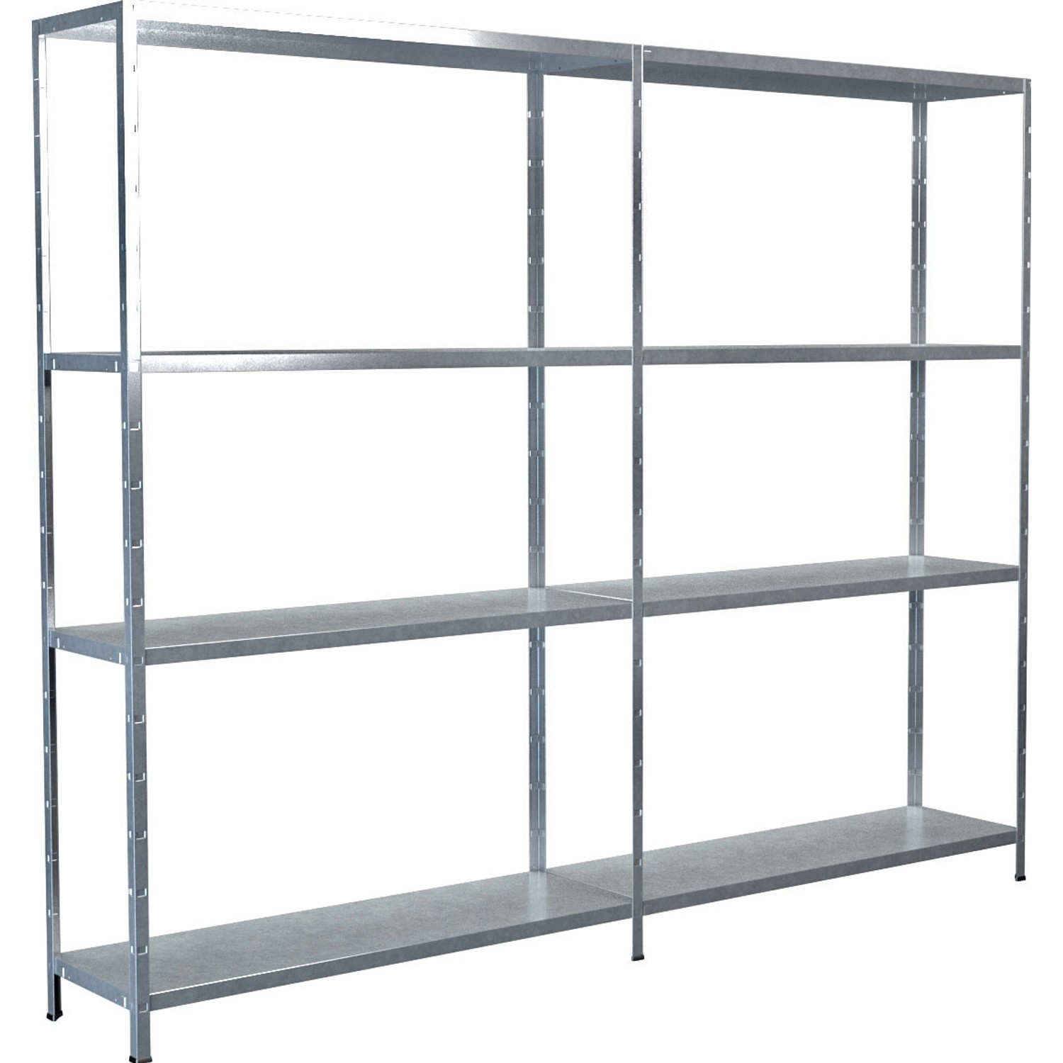Schulte Set 1 Steckregal/Kellerregal und 1 Anbauregal Verzinkt 180 cm x 220 cm x 35 cm
