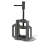 EBERTH Maschinenschraubstock, 125mm Backenbreite, max. 100mm Spannweite, aus Grauguss und Stahl.