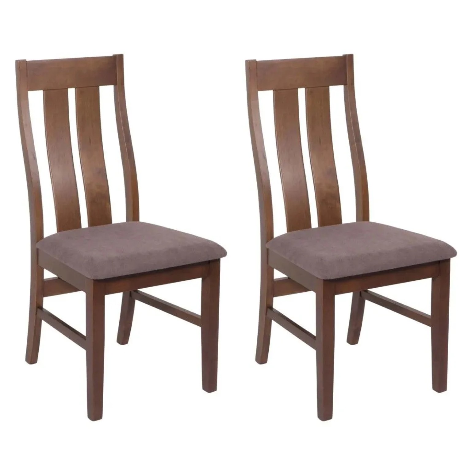 MCW Esszimmerstuhl M58 2er-Set Dunkles Gestell Taupe