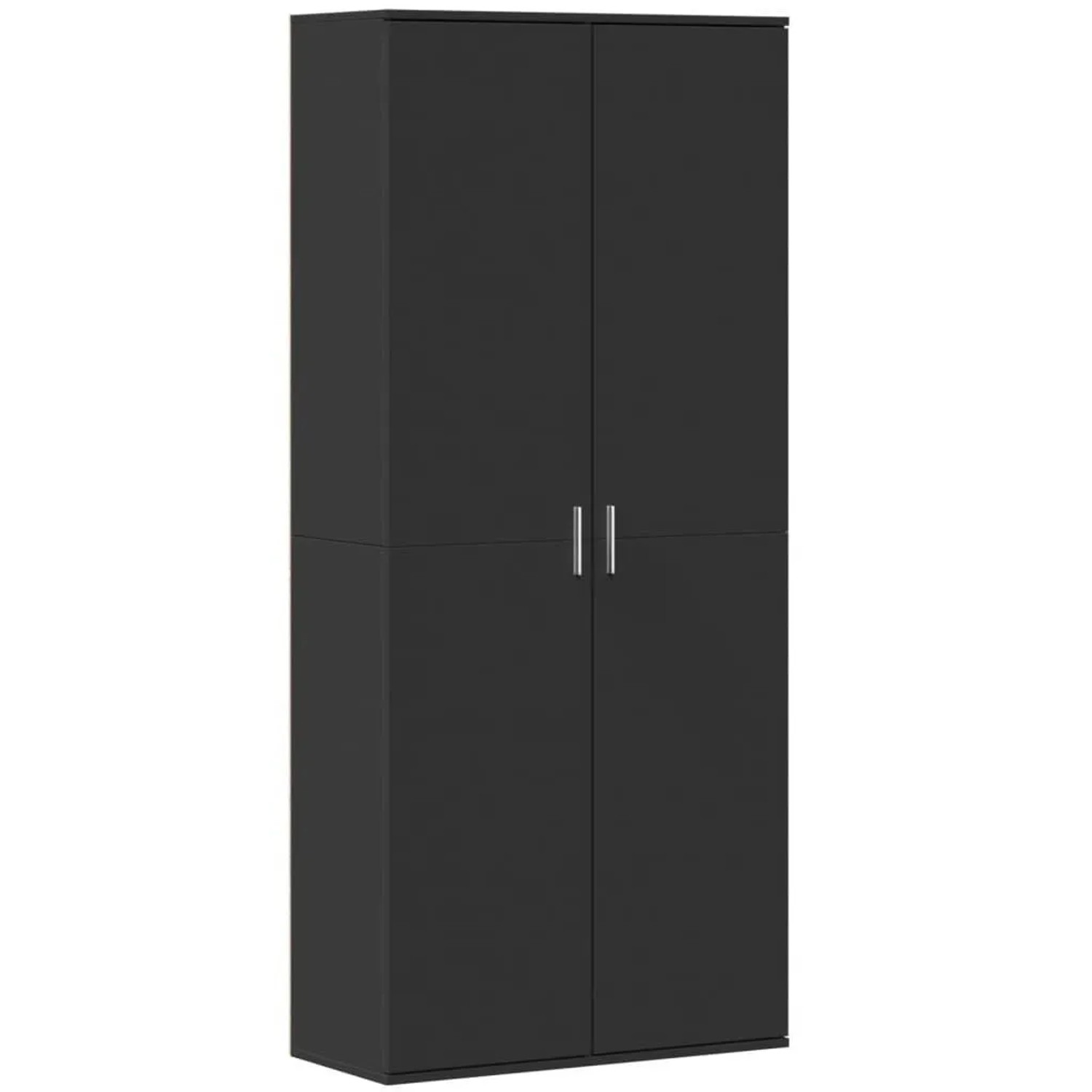 vidaXL Highboard Schwarz 80x35x180 cm Holzwerkstoff 3276652 günstig online kaufen