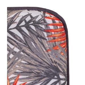 HVI Saumauflage Hochlehner Engels M217, 116x44cm, mit tropischem Blätter- und Blütenmuster.