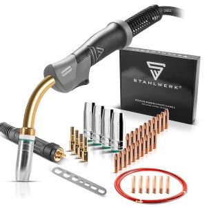 STAHLWERK MIG MAG Alu-Set für AK25/MB25 Schweißbrenner mit Zubehör.