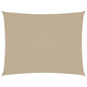 vidaXL Sonnensegel Oxford-Gewebe Rechteckig 4x5 m Beige 135161