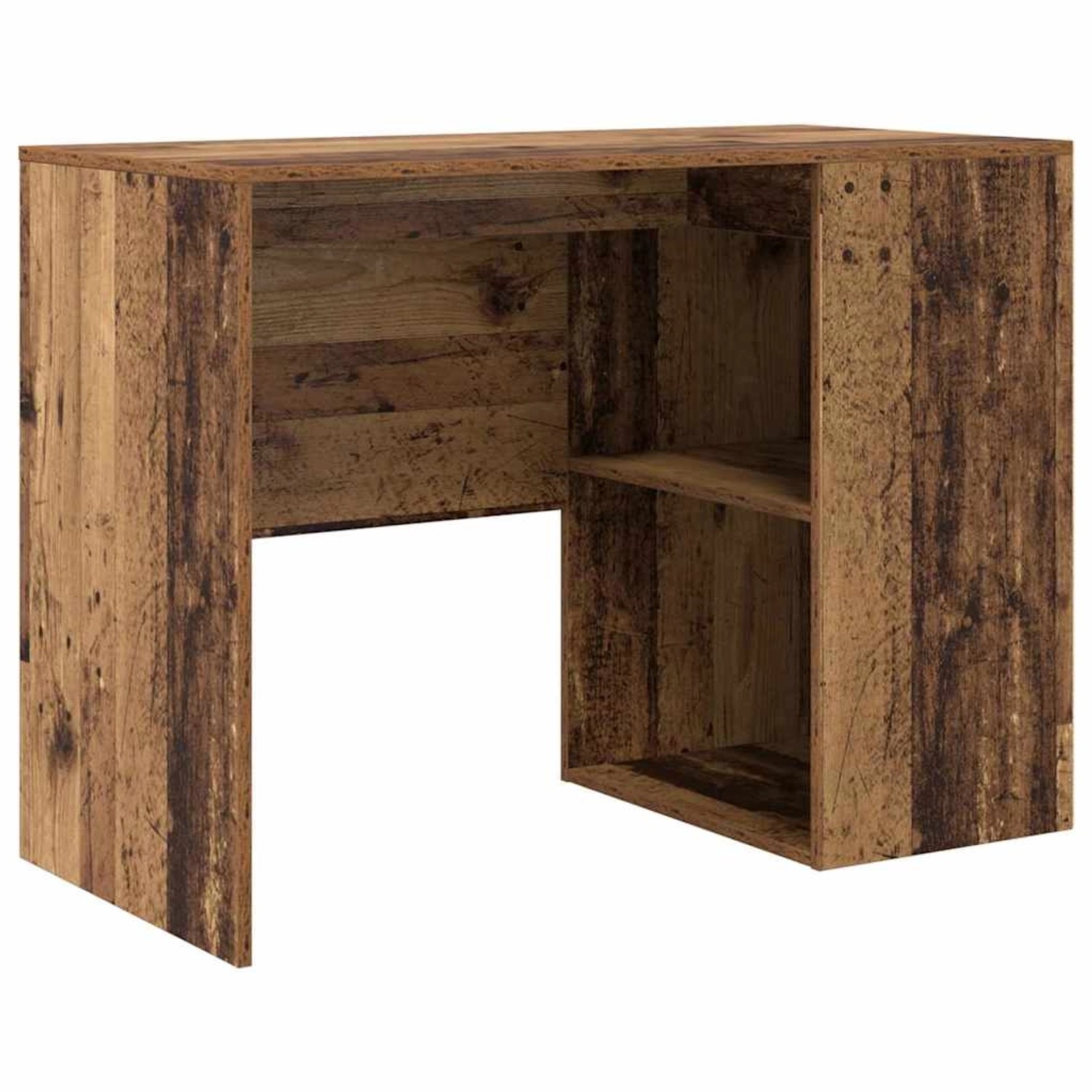 vidaXL Schreibtisch mit Regal Altholz 102 x 50 x 75 cm Holzwerkstoff 869544 günstig online kaufen