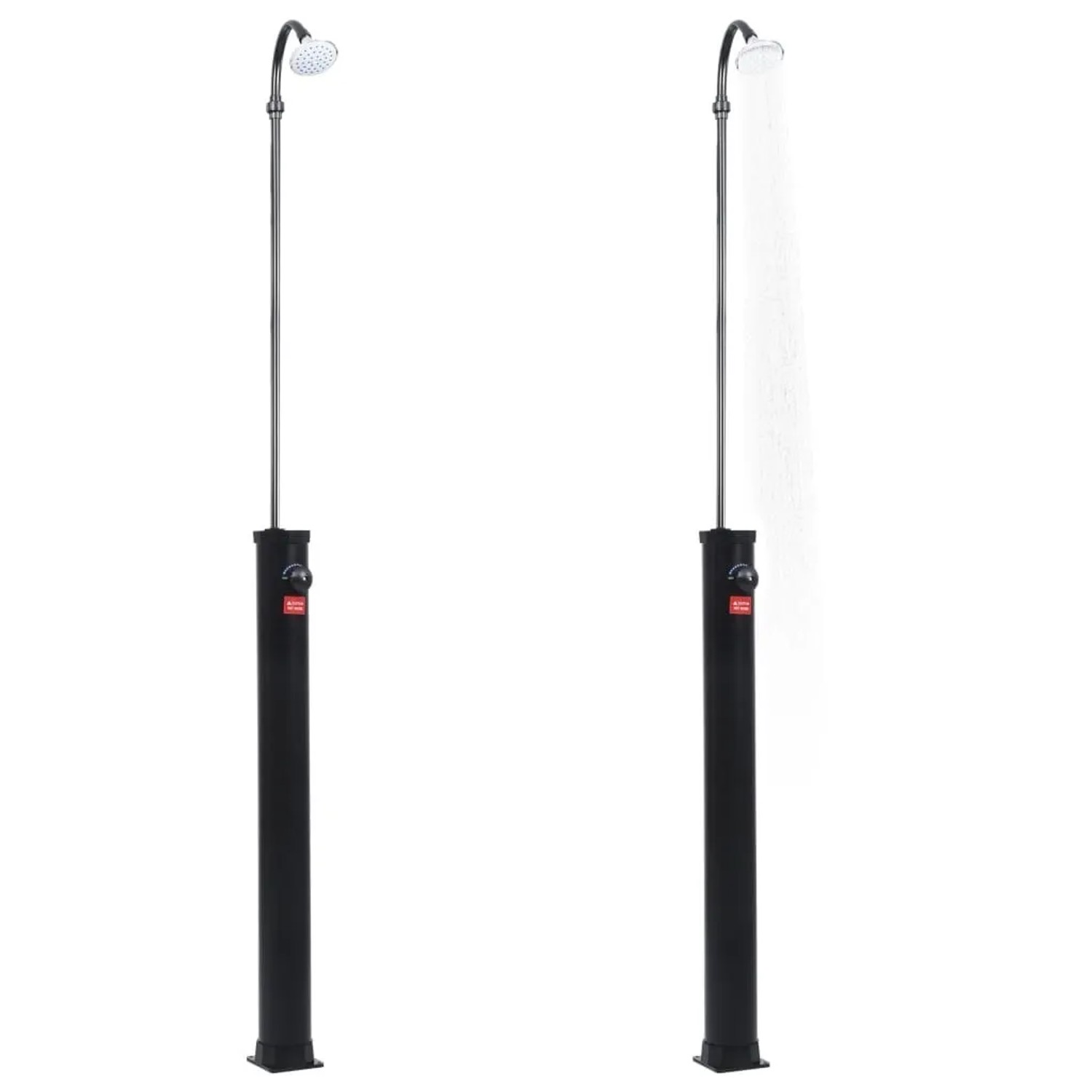 vidaXL Garten-Solardusche Schwarz 215 cm 8 L 92295_2