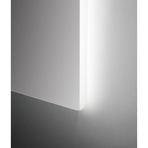 DSK Design LED-Lichtspiegel Chryst. Capelo, 50x70 cm, mit umlaufender LED-Beleuchtung.
