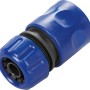Blaues Schlauchstück aus dem LUX-TOOLS Gartenbrausen-Set Classic.