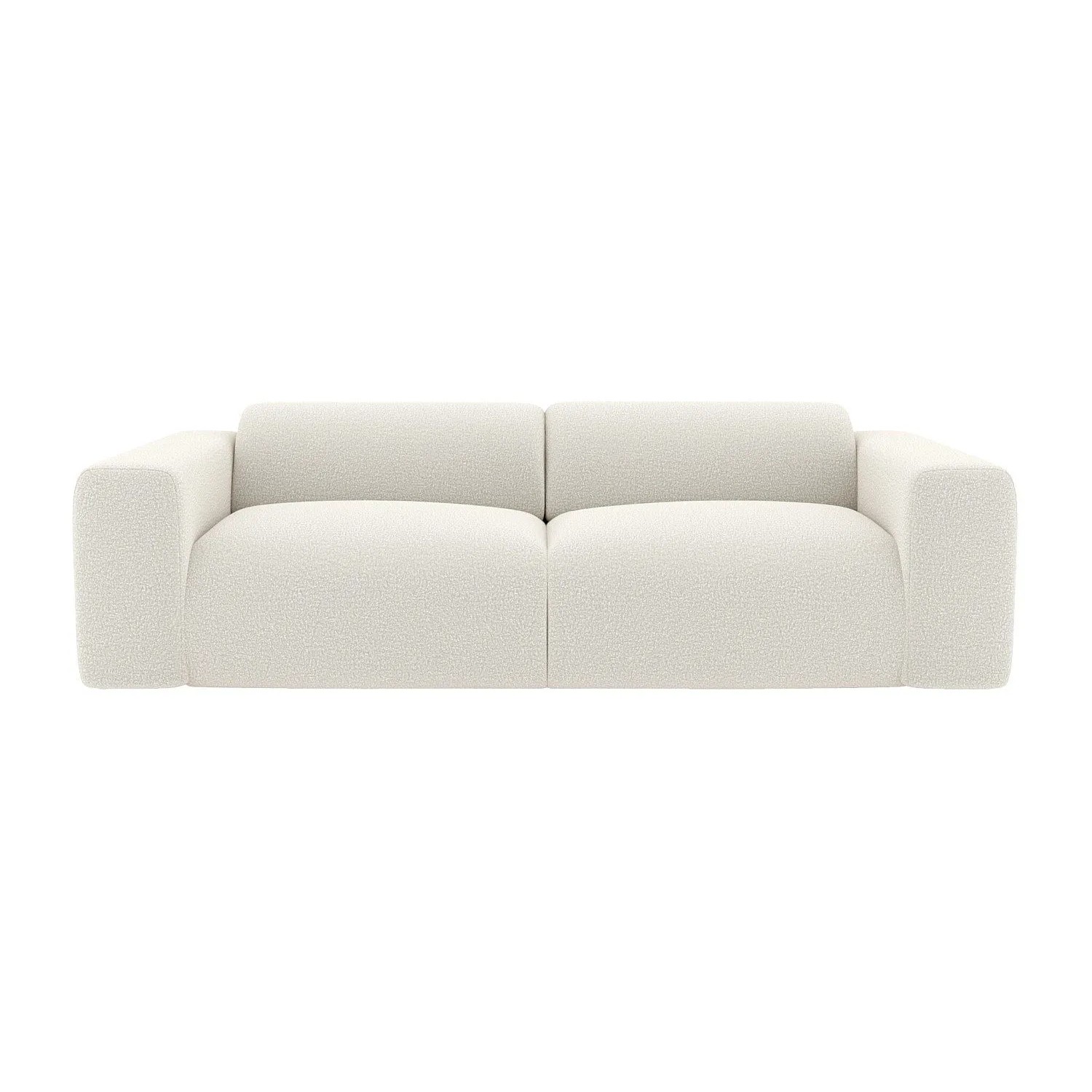 Vente-unique Sofa Ohne Schlafmöglichkeit Pogni Weiß 205 cm