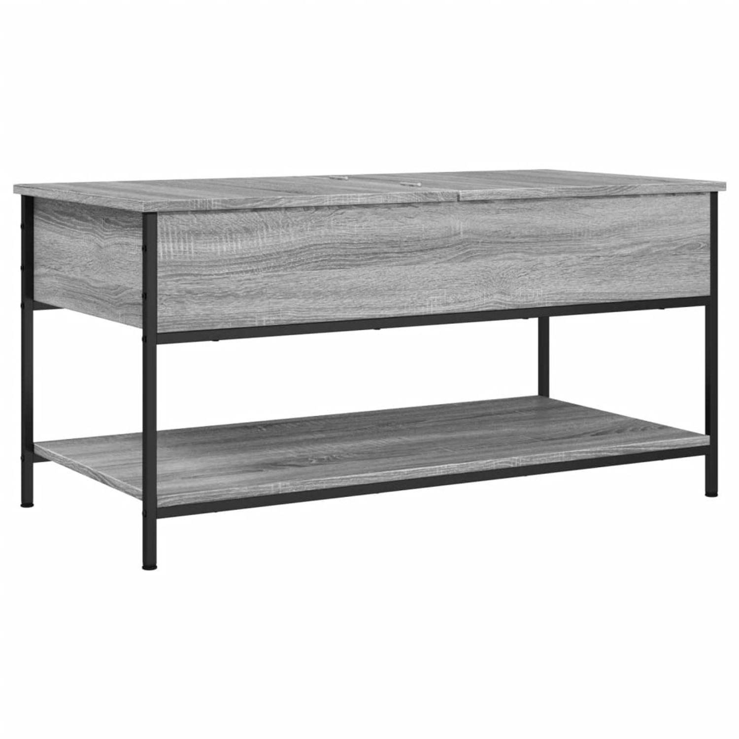 vidaXL Couchtisch Grau Sonoma 100x50x50 cm Holzwerkstoff und Metall günstig online kaufen