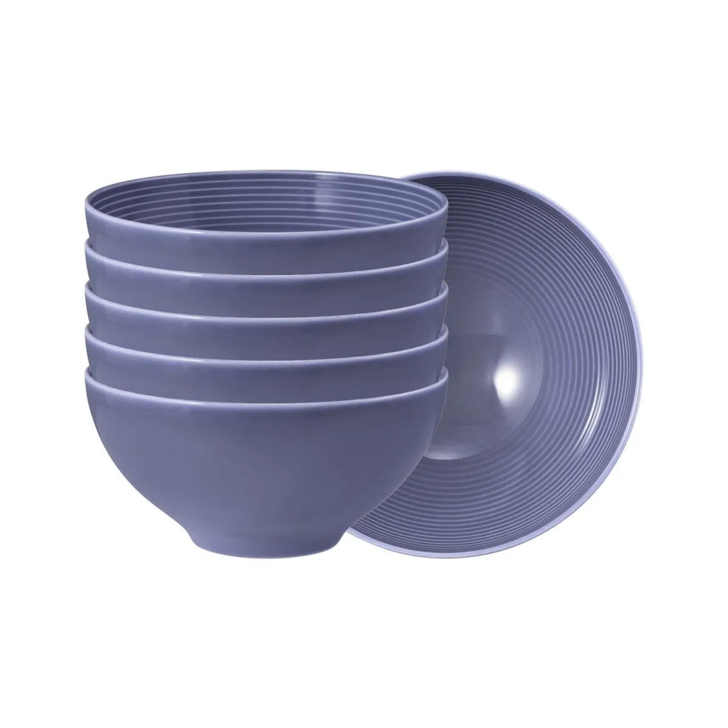 Seltmann Weiden Beat Color Glaze Müslischale 15,7 cm 6er Set Fliederblau