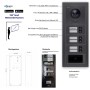 Goliath IP Video Türsprechanlage für 6 Familien in Anthrazit mit RFID und App Steuerung.
