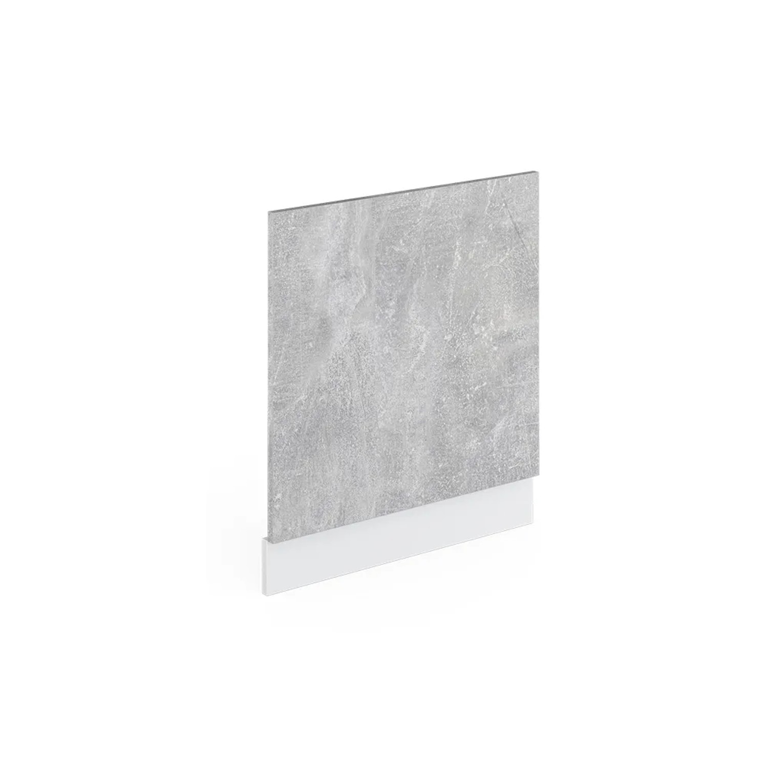 Vicco Frontblende R-Line Geschirrspüler Fronttür Beton/Weiß 60 cm ohne Arbeitsplatte