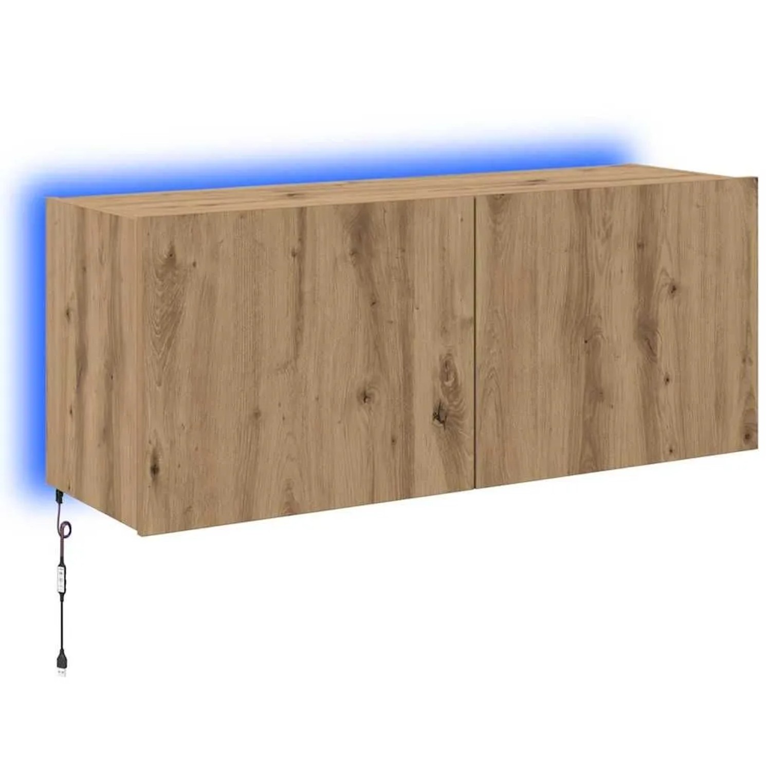 vidaXL TV-Wandschrank Artisan-Eiche 100 x 35 x 41 cm Holzwerkstoff 886251