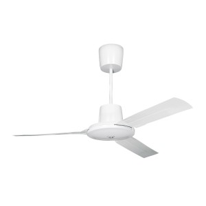 Weißer VORTICE Deckenventilator Nordik Evolution, 122 cm Durchmesser, für Gewerbe.