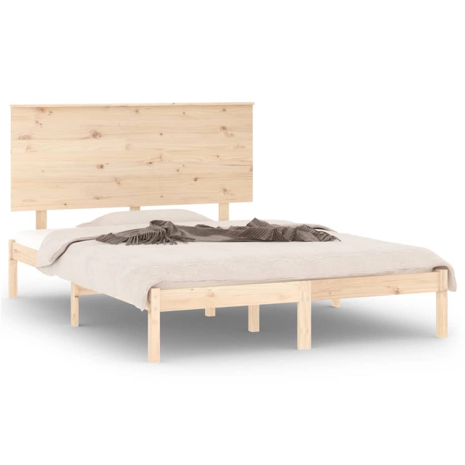 vidaXL Massivholzbett ohne Matratze 140x190 cm Kiefernholz 3104783 günstig online kaufen