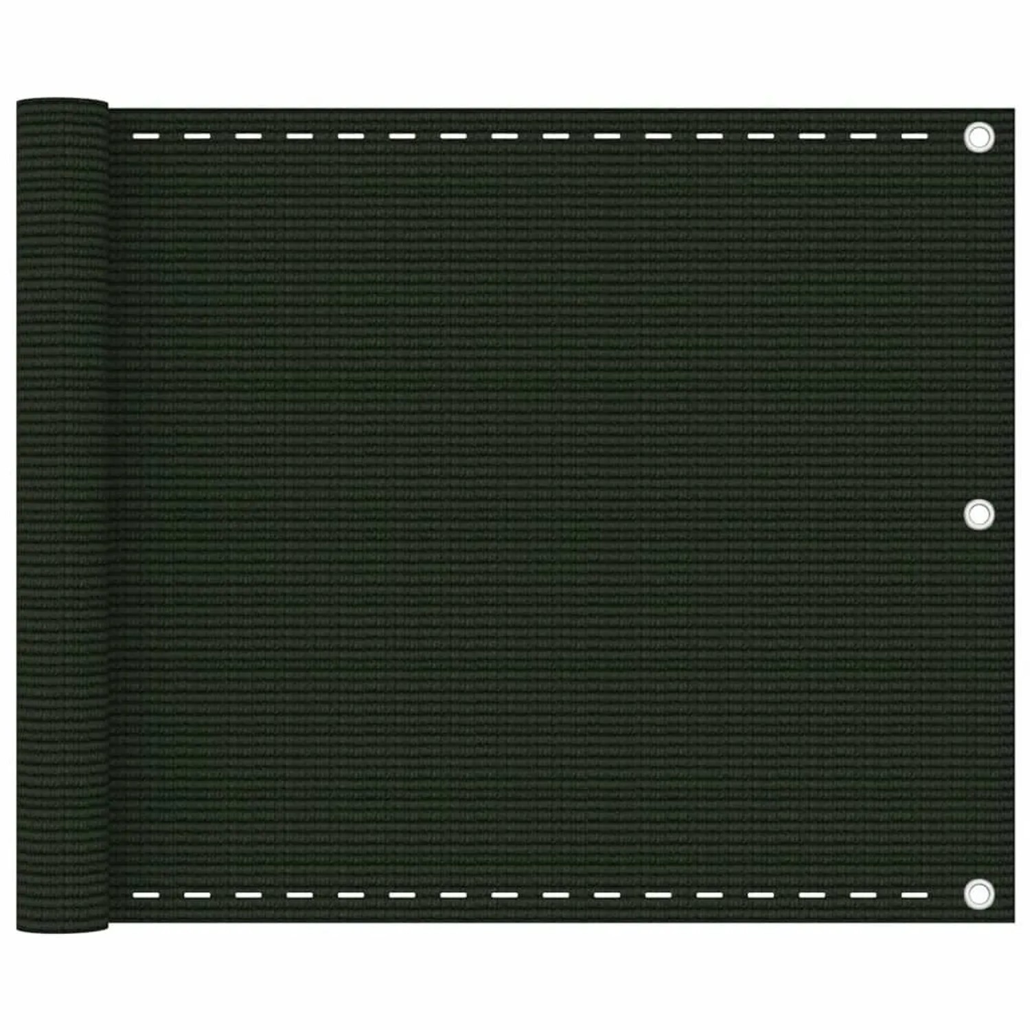 vidaXL Balkon-Sichtschutz Dunkelgrün 75x500 cm HDPE 310970