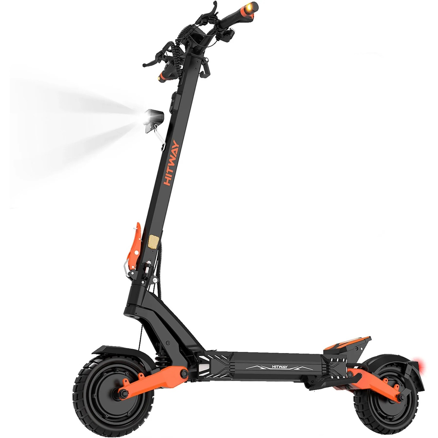 HITWAY H11 E-Scooter, 500-W-Motor, Spitzenleistung 1800 W, 23,4-Ah-Akku, Reichweite 130 km, 10-Zoll-Hohlkammerreifen mit App und NFC