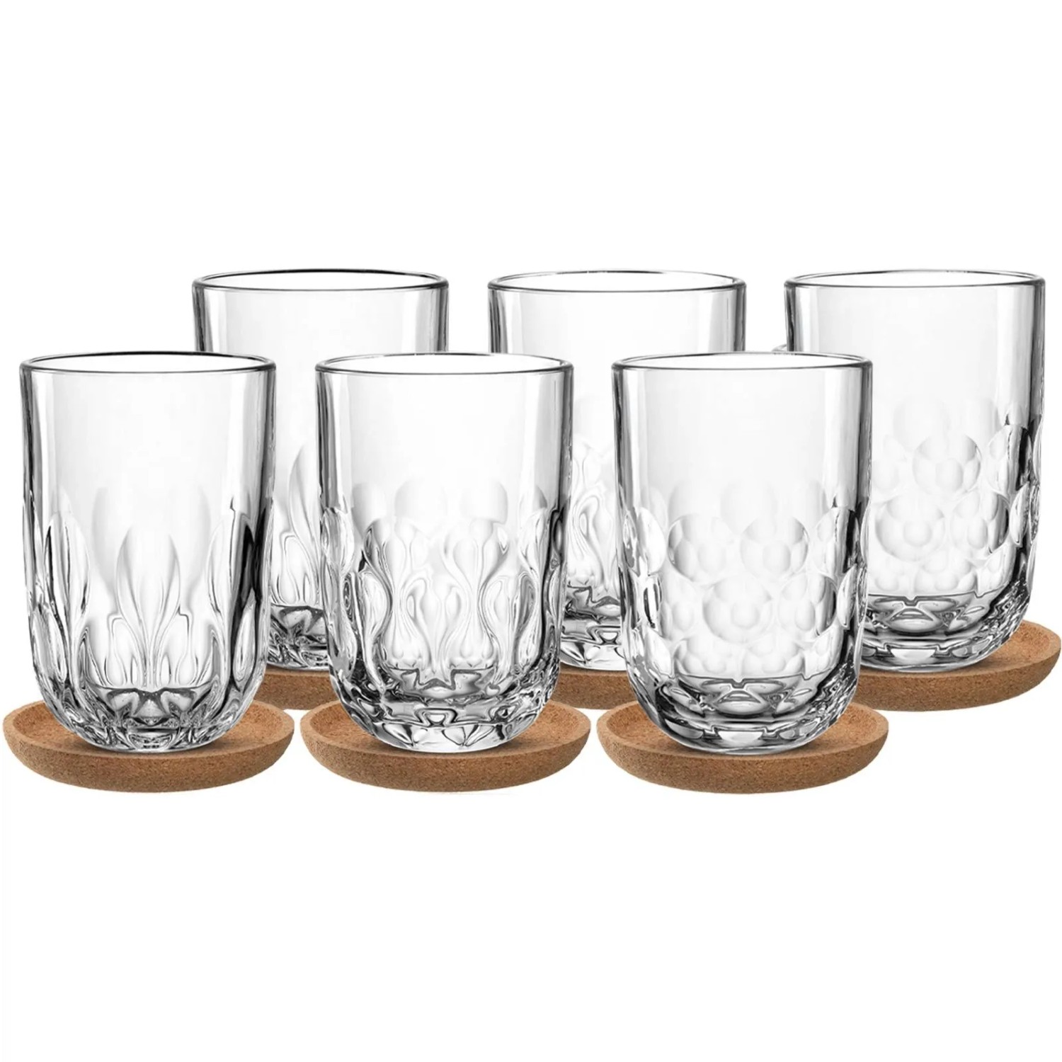 Leonardo Gocce Latte Macchiato-Set mit Untersetzer 12-teilig