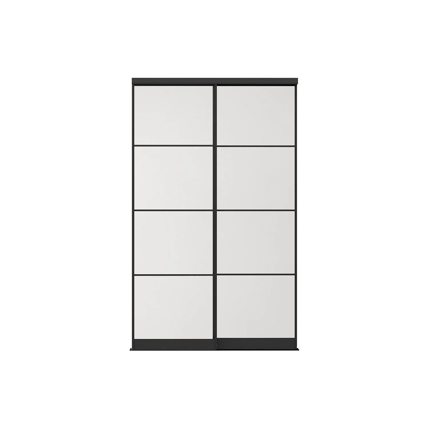 Vente-unique Schranktür Aterma Schwarz 130 cm