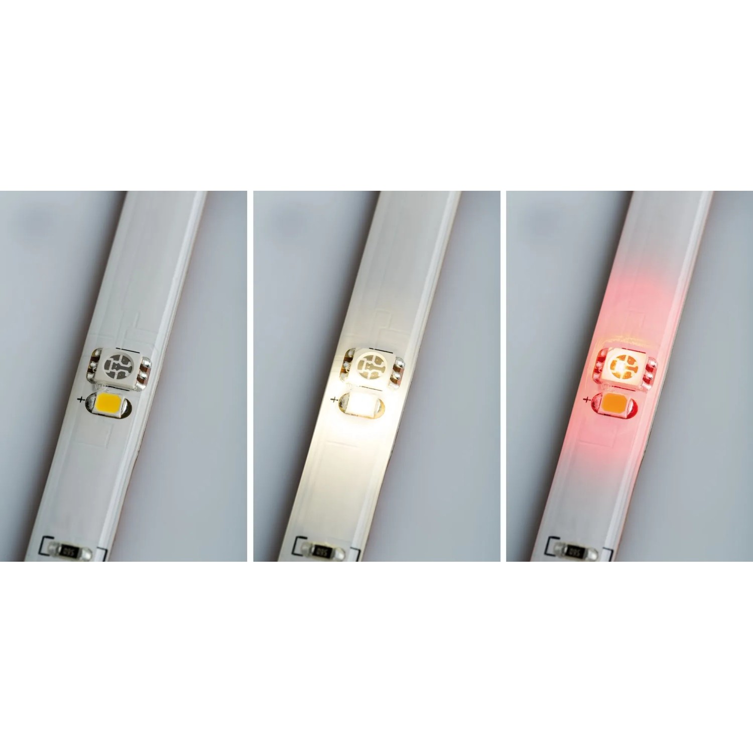Paulmann LED Strip Set: 1,5 m RGBW Streifen mit Farbwechsel in Weiß, Gelb und Rot.