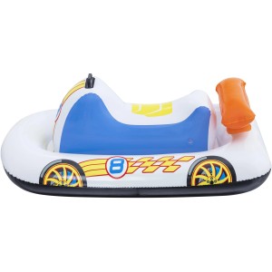 Bestway Poolschwimmer Rennauto, aufblasbares Schwimmtier für Kinder, buntes Design.
