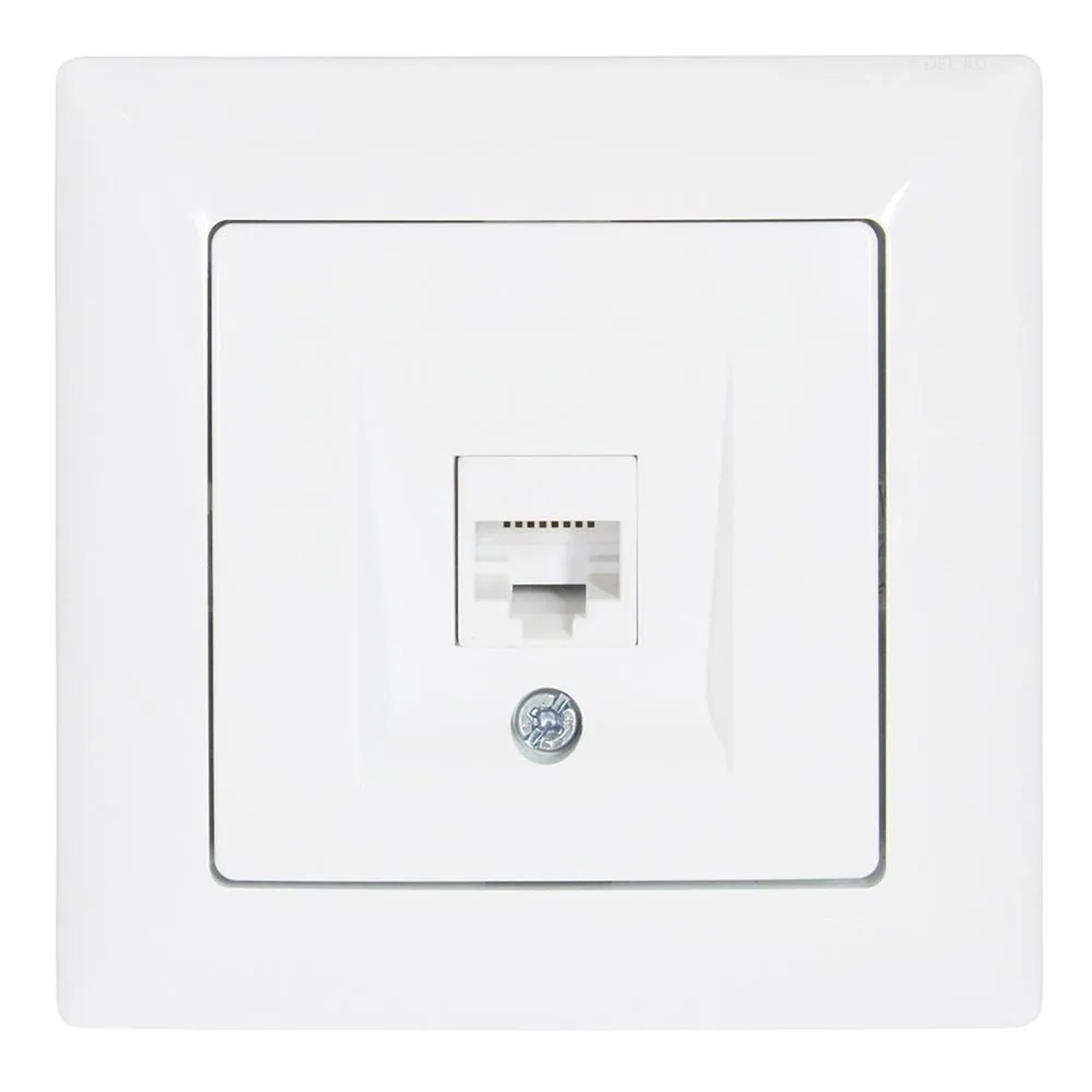 Günsan Visage Datenbuchse 1fach CAT5e Internet Netzwerk Weiß