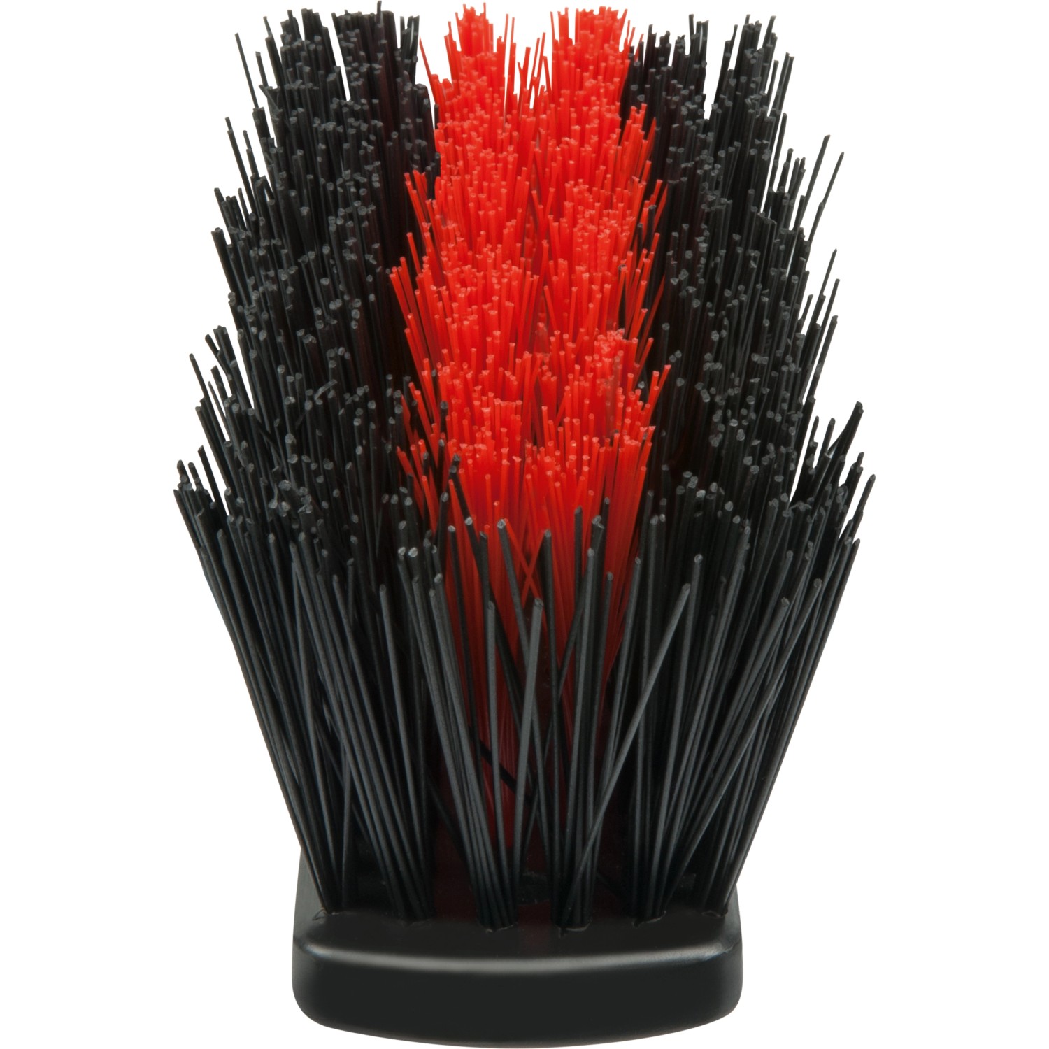 LUX Straßenbesenkopf Professional 2in1 Elaston, 40 cm, mit schwarzen und roten Borsten.