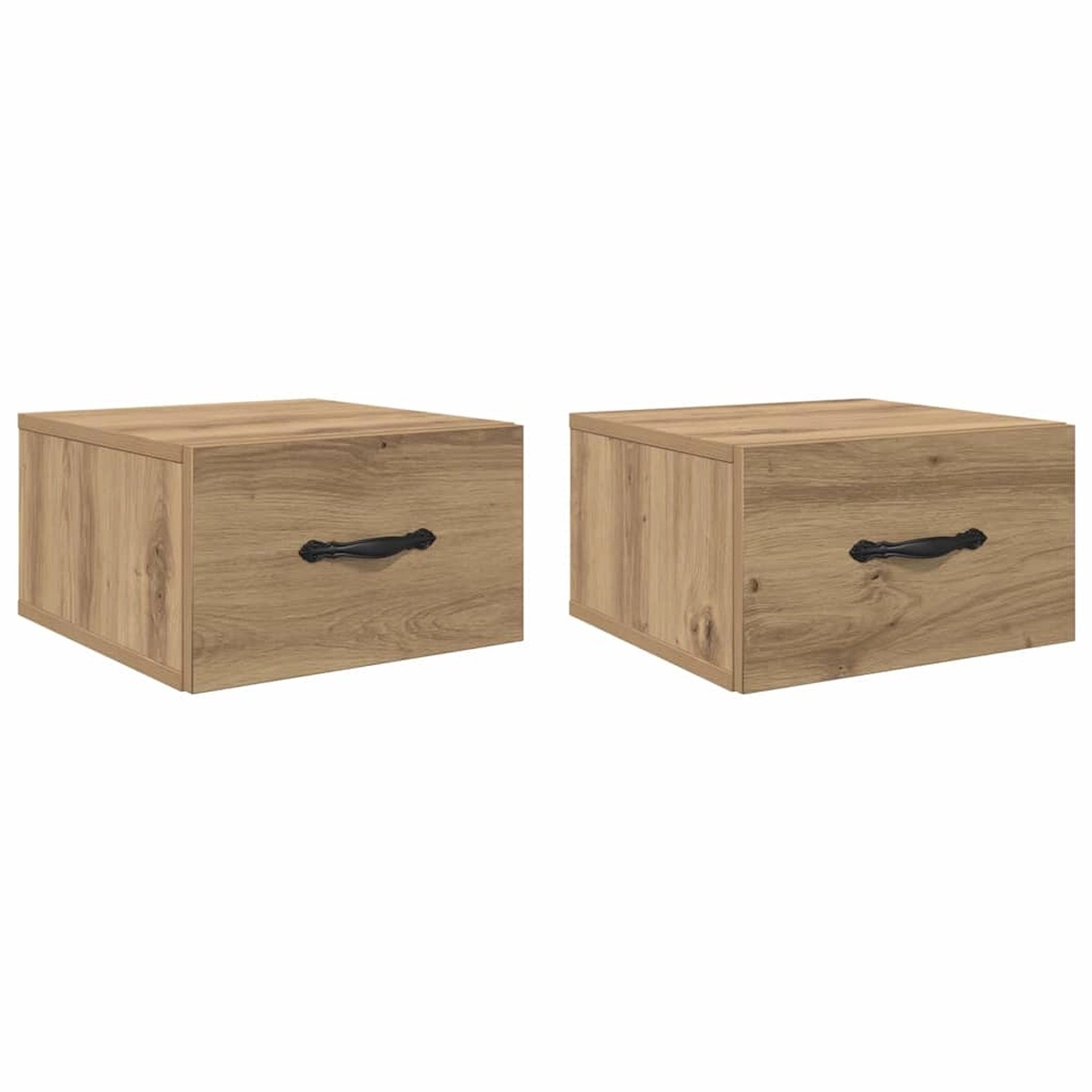 vidaXL Nachttisch 2 Stk Artisan-Eiche 35 x 35 x 20 cm Holzwerkstoff 882353 günstig online kaufen