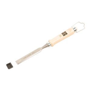 LUX Stechbeitel 18 mm mit Holzgriff und Klingenschutz. Werkzeug für Holzbearbeitung.