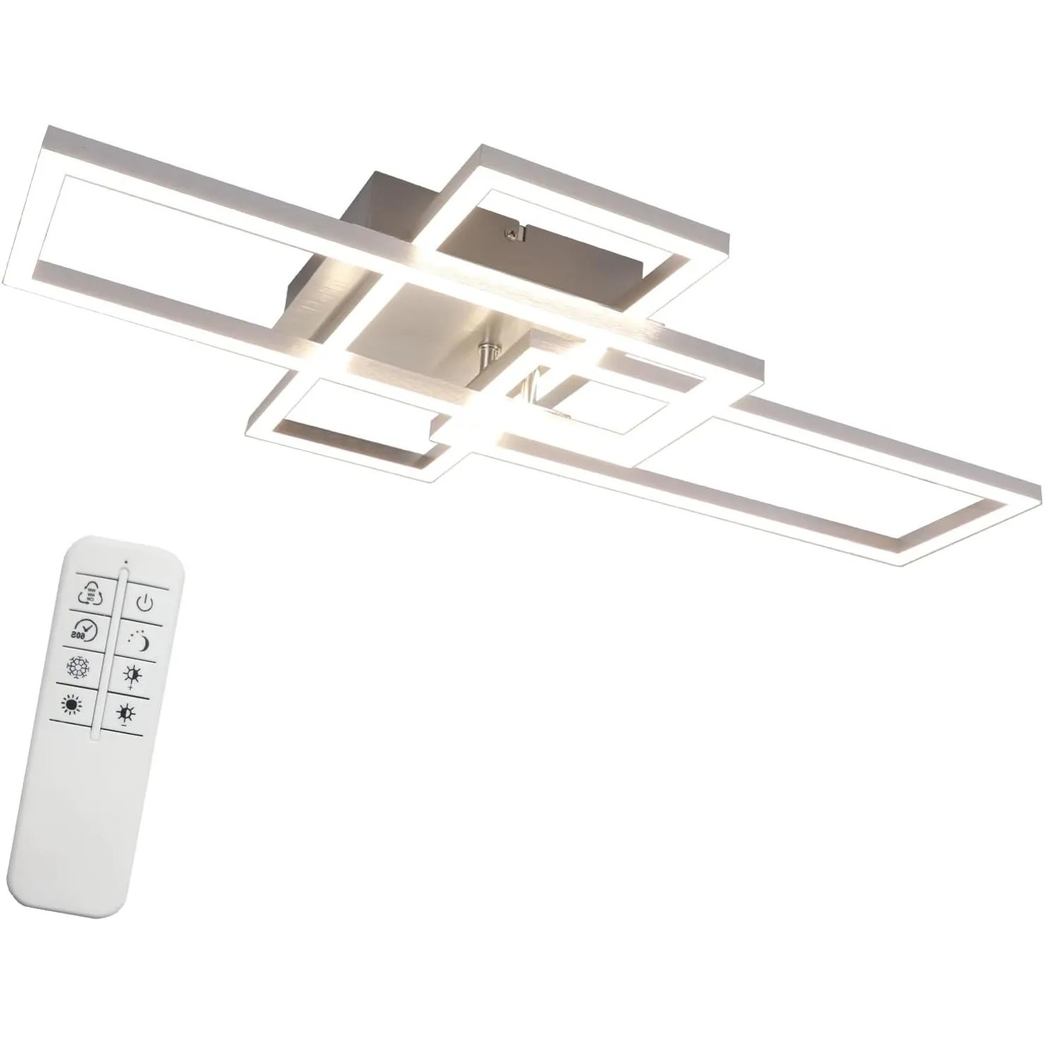 NETTLIFE LED Deckenleuchte aus Metal L65Silber