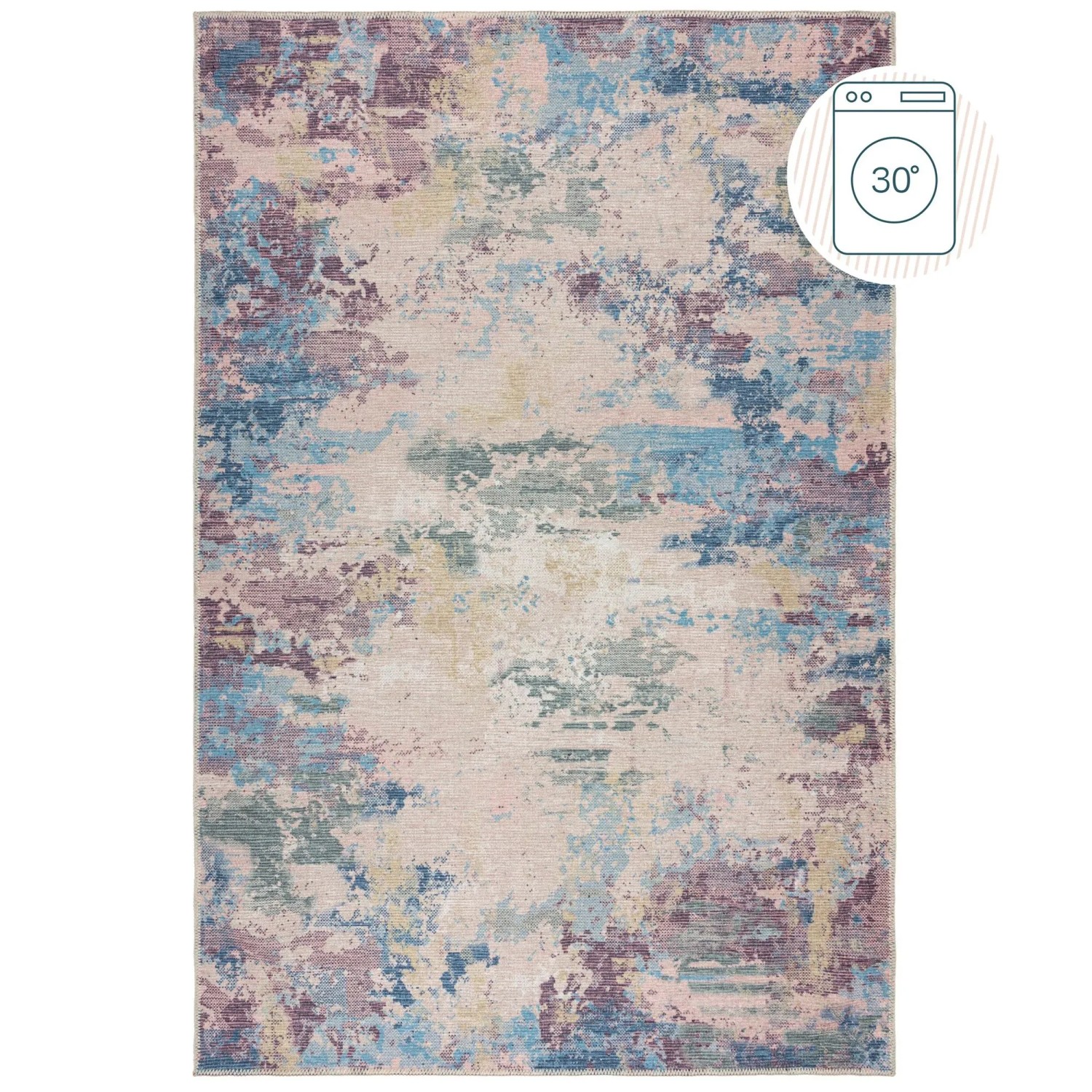 Flair Rugs Kurzflorteppich Reid Abstract 120 cm x 170 cm Mehrfarbig