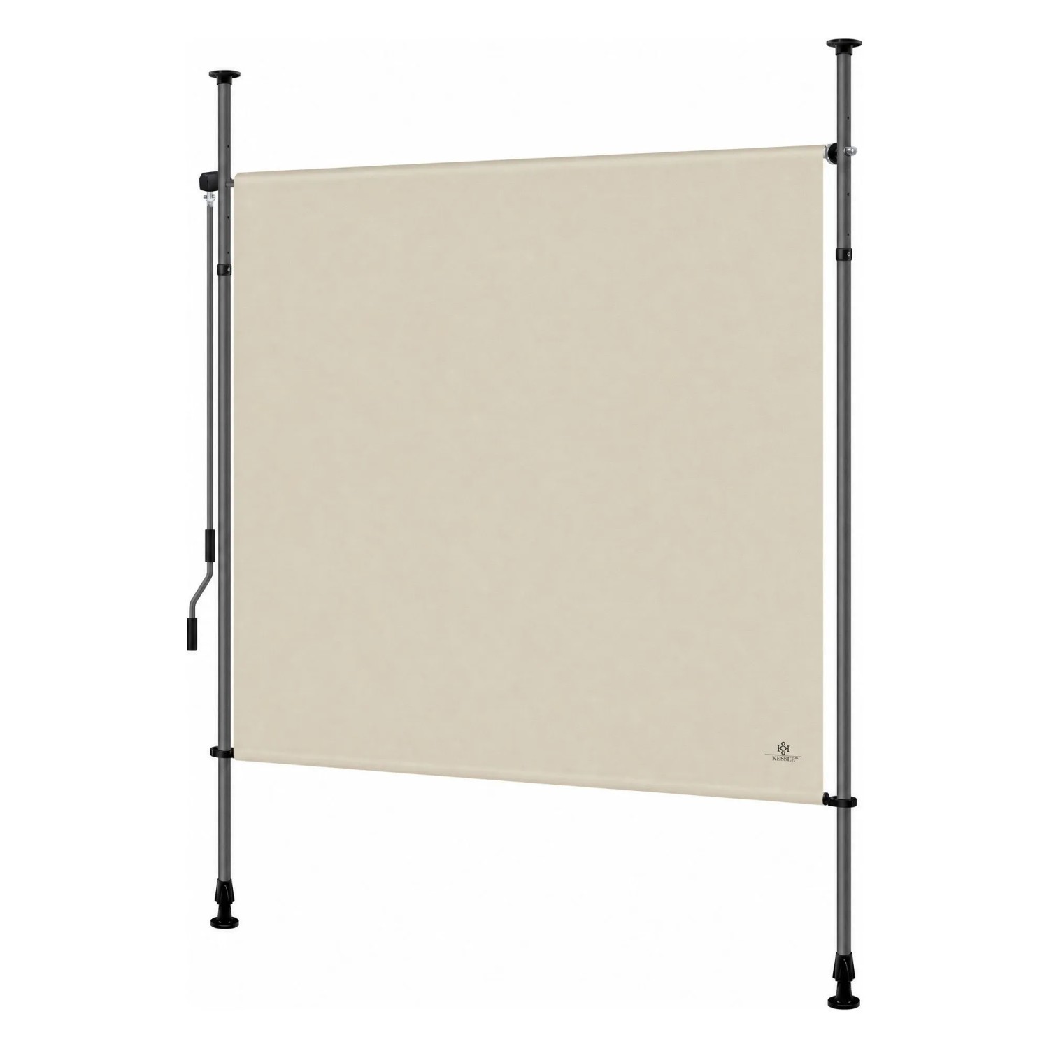 KESSER Klemmmarkise Senkrechtmarkise Blickdicht 200 x 310 cm Beige