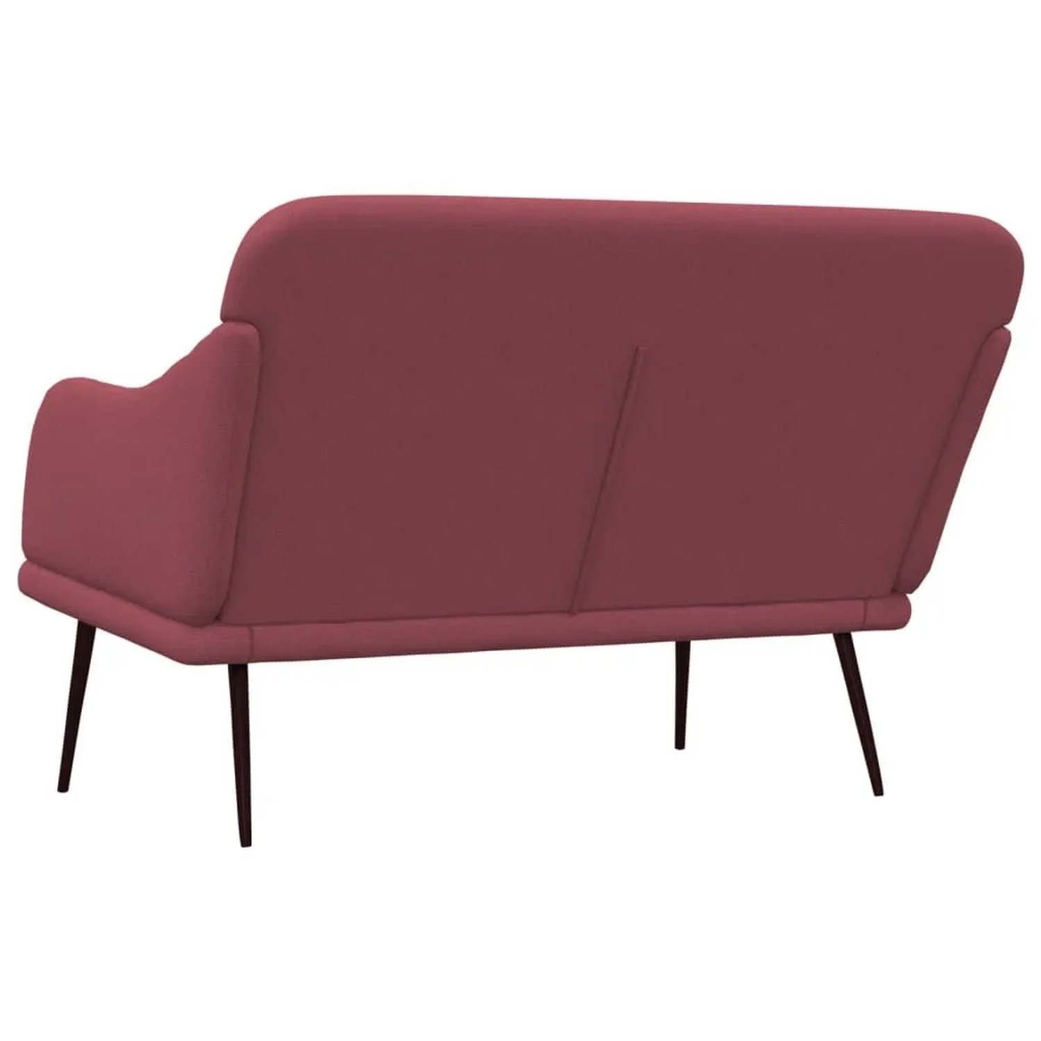 vidaXL Sitzbank Weinrot 110x76x80 cm Stoff 351486_5