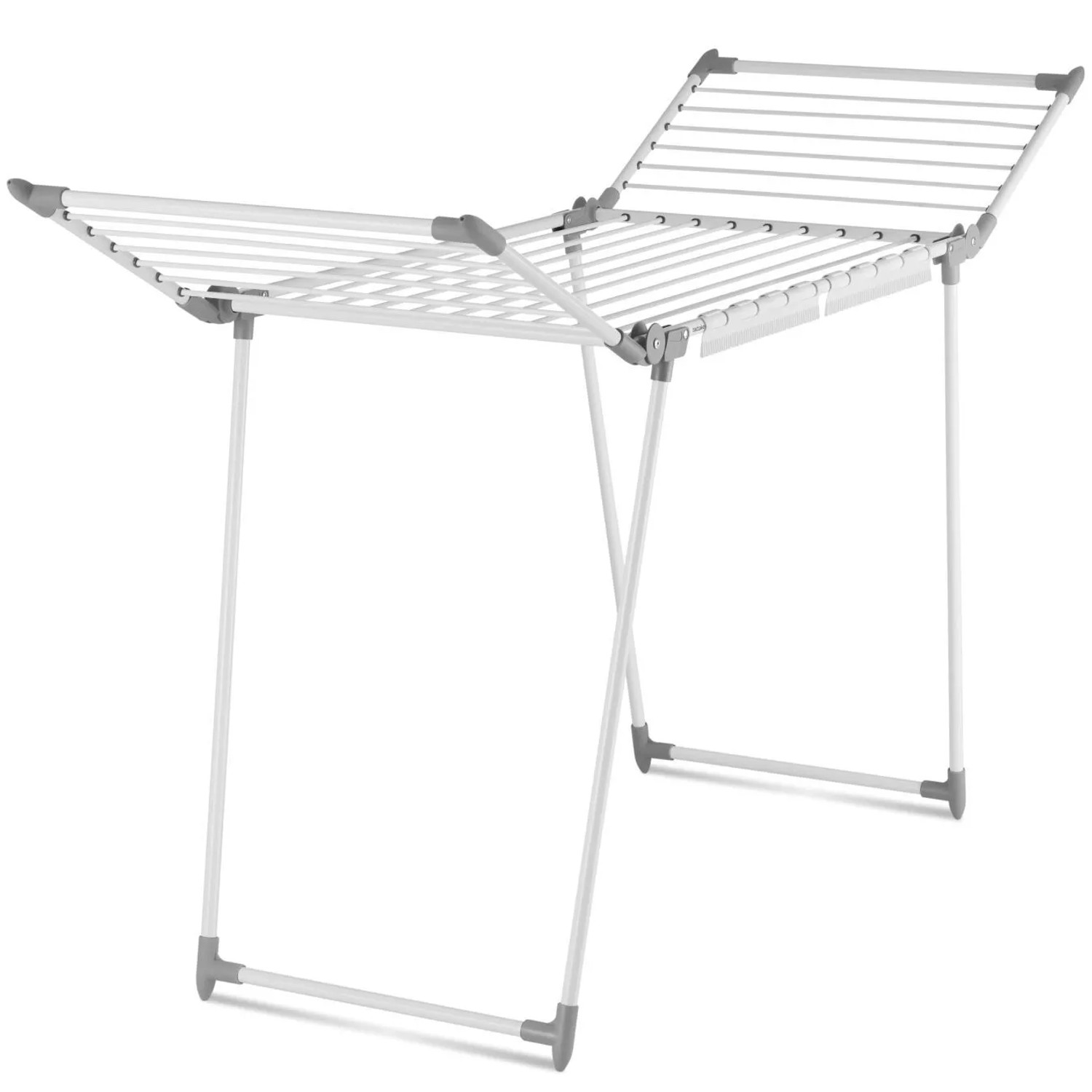 Tectake Wäscheständer Life  Weiß Klappbar 18 M Trockenlänge 60 x 176 x 104 cm