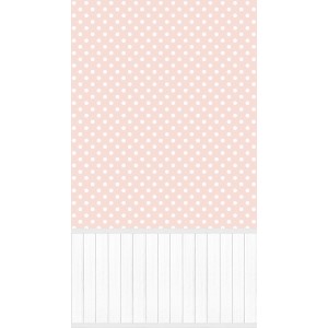 A.S. Création Fototapete Wallpanel: Rosa Blümchenmuster mit weißer Holzpaneel-Optik.