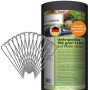 TTL GARDEN Unkrautvlies 150g/m² mit Erdankern, Rolle 1x50m, schwarz. Gartenvlies gegen Unkraut.