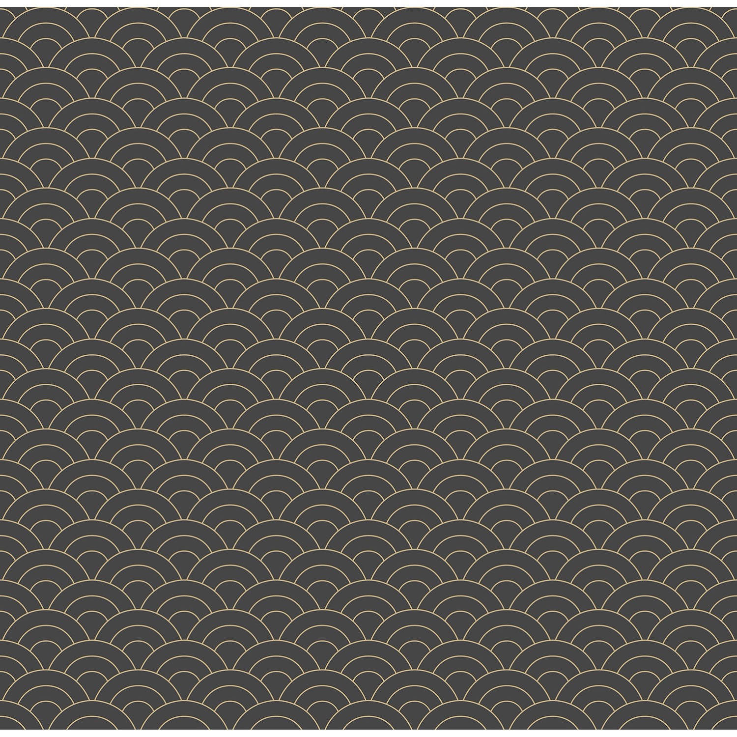 Sanders & Sanders Tapete Art Decó Muster Schwarz und Gold 53 cm x 10 m günstig online kaufen