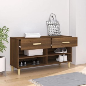 vidaXL Schuhschrank Braun Eichen-Optik 102x35x55 cm Holzwerkstoff 817569