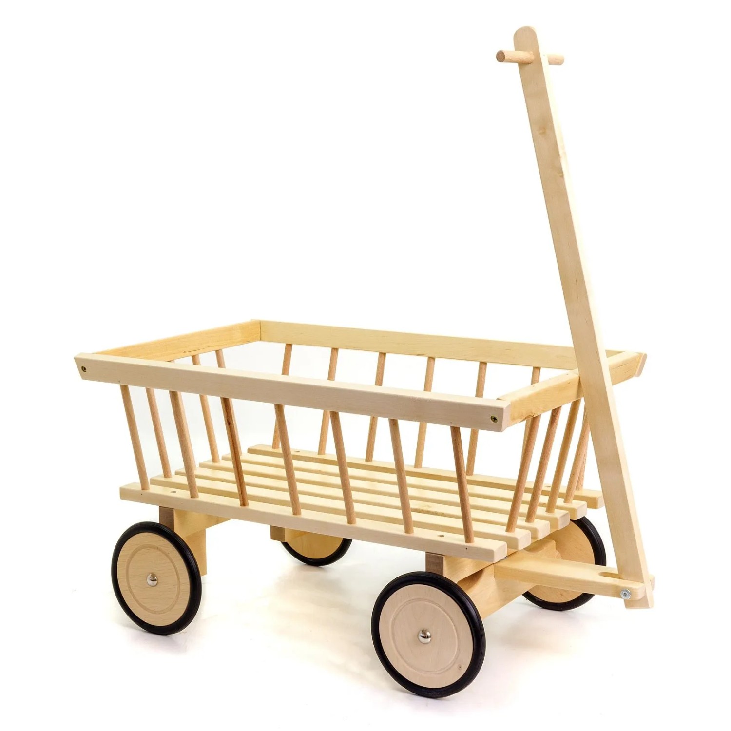 HolzFee Handwagen Hawa 70-3-N für Kinder Leiterwagen Buche Lakciert