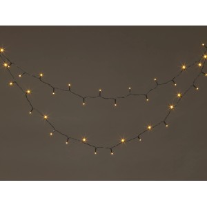LED-Lichterkette Warmweiß, 2,92 m, für Innen & Außen, mit 40 LEDs.