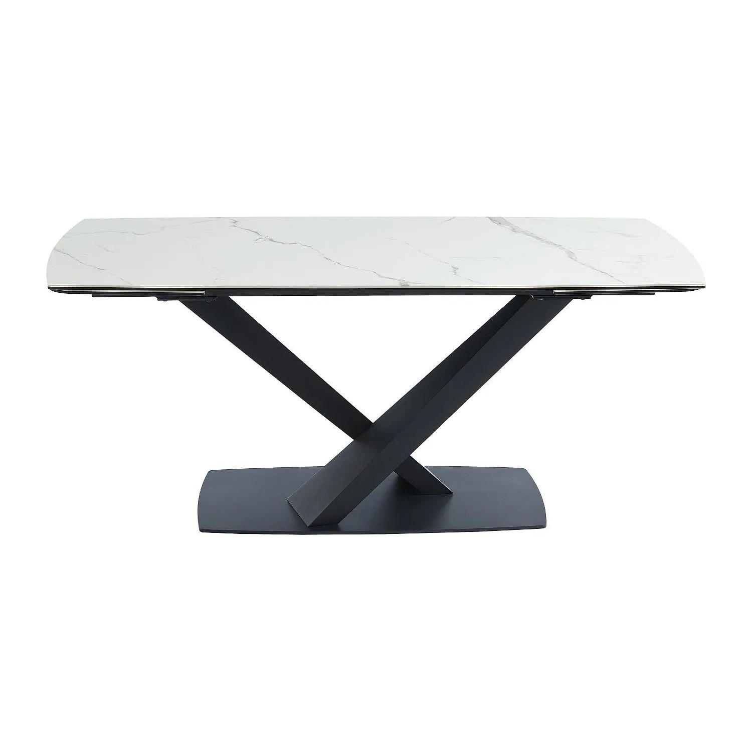 Vente-unique Esstisch Malata Schwarz  Weiß 220 cm  180 cm  260 cm