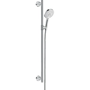 Hansgrohe Raindance Select S Brauseset, 120 3jet, mit Brausestange (90cm), weiß/chrom.