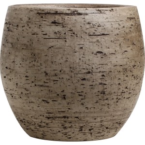 Brauner Pflanztopf Lava, Ø 16 cm, aus Keramik für den Innenbereich.