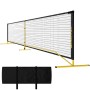 SPORTNOW Pickleball Netz mit gelbem Metallrahmen, schwarzem Polyester-Netz und Tragetasche. Ideal für Sport & Fitness.