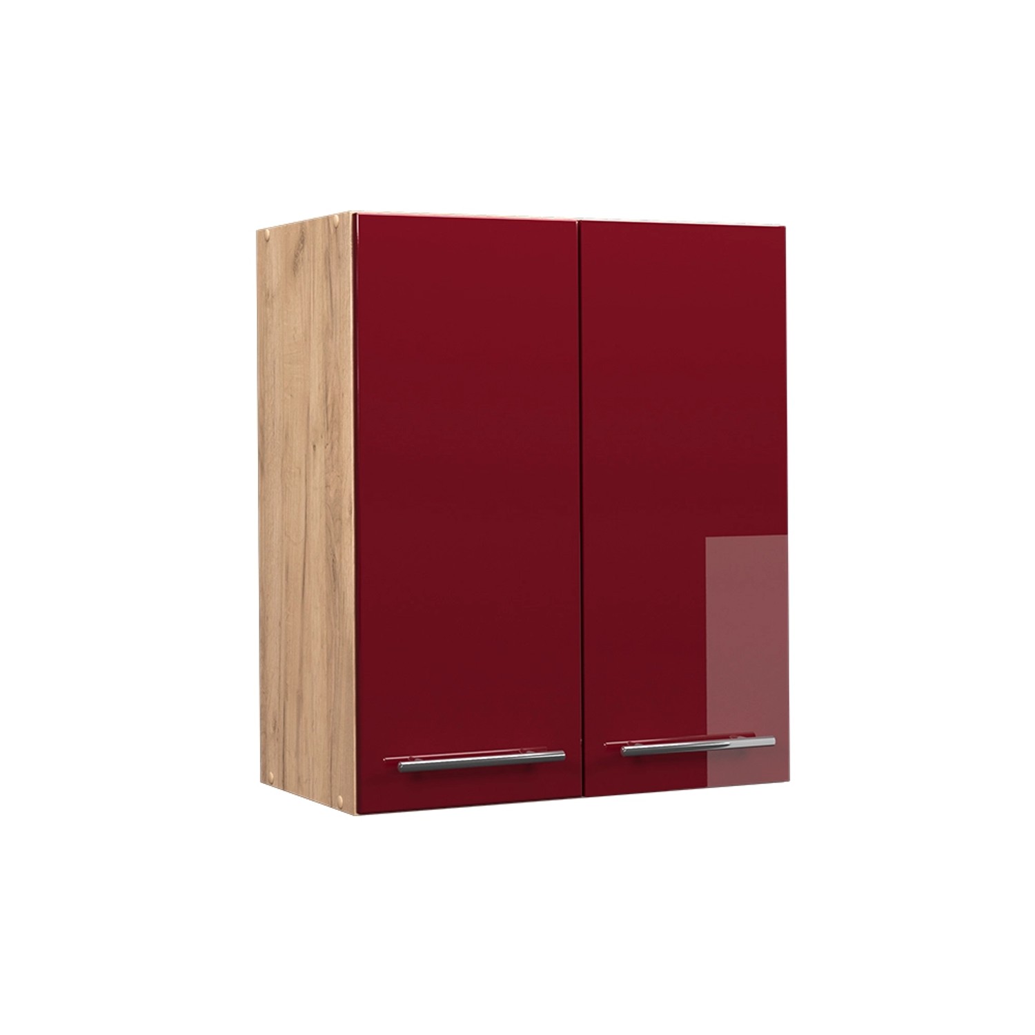 Thumbnail - Vicco Hängeschrank Fame-Line Bordeaux Hochglanz/Goldkraft Eiche 60 cm